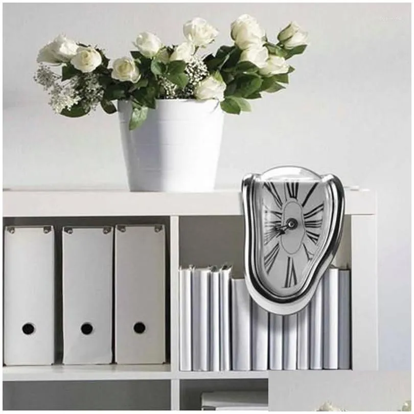wall clocks novel creative distorted amazing home decoration modern design surrealist salvador dali style clock