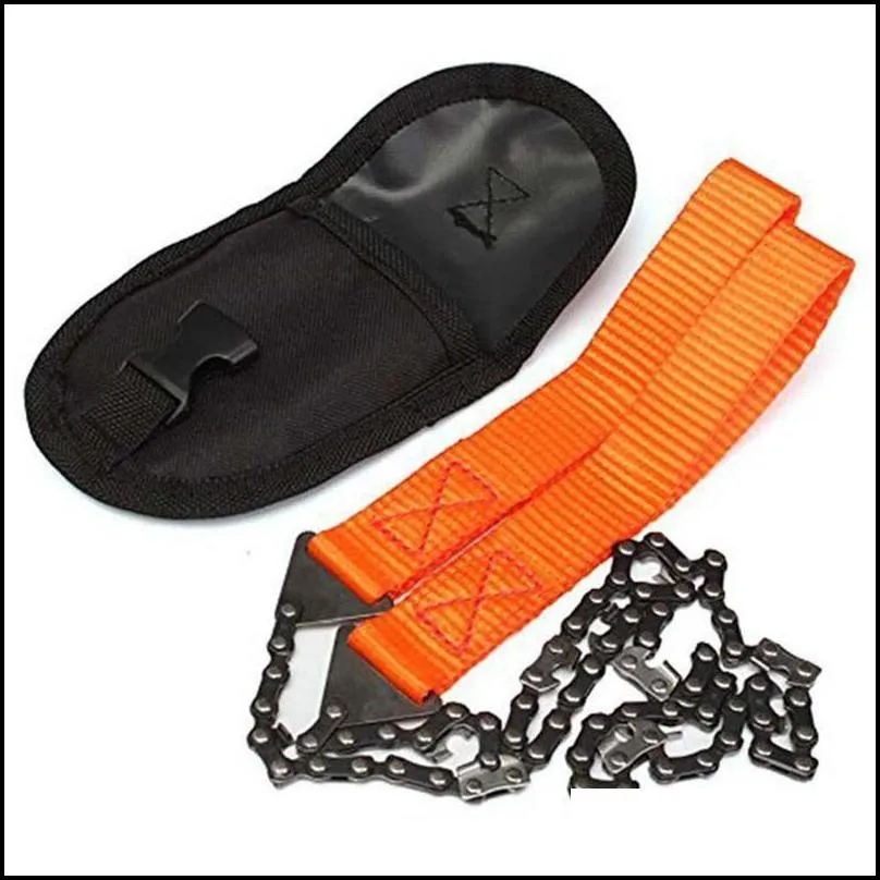 portable survival chain saw saws emergency camping hiking tool pocket hand pouch outdoor 220428