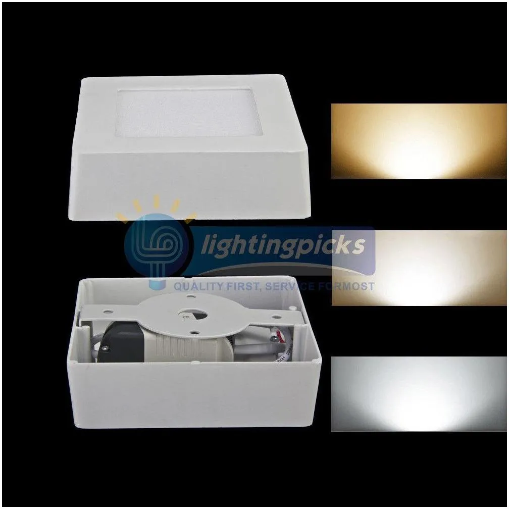 dimmable 9w 15w 21w 25w round / square led panel light surface mounted led downlight lighting led ceiling spotlight ac 110240v add