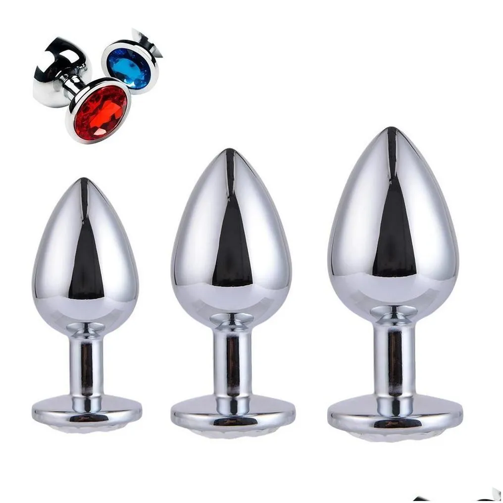 Other Health Beauty Items Stainless Steel Attractive Butt Plugs Jewelry Jeweled Anal Plug Metal Toys For Women Drop Delivery Dh7Jt