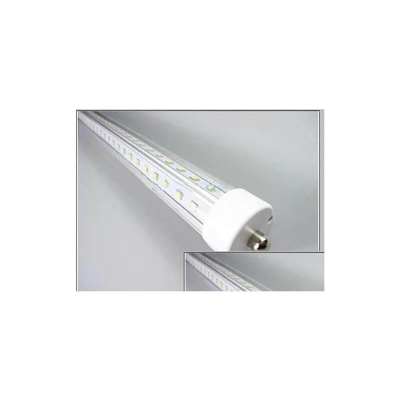 led vshaped 4ft 5ft 6ft 8ft t8 tubes lights cooler door led tubes single pin fa8 28w 32w 42w 65w cold white ac 85265vaddce rohs ul