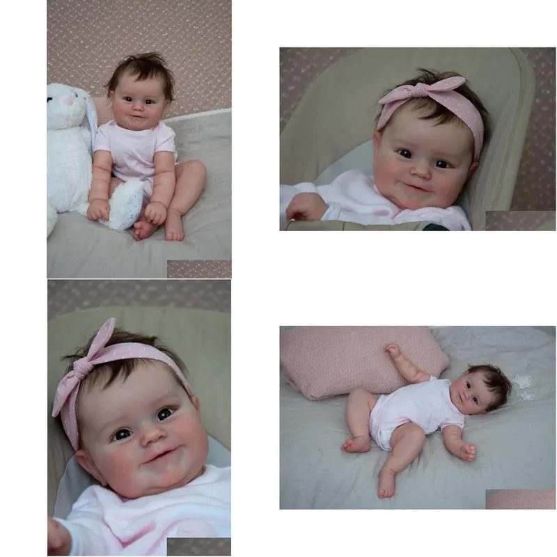 dolls npk 50cm reborn baby doll born girl baby lifelike real soft touch maddie with handrooted hair high quality handmade art doll