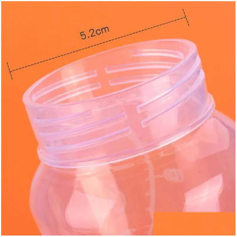 300ml baby feeding bottle kids cup pp water bottle with straw sippy children training cute drinking hands bottle born 211023