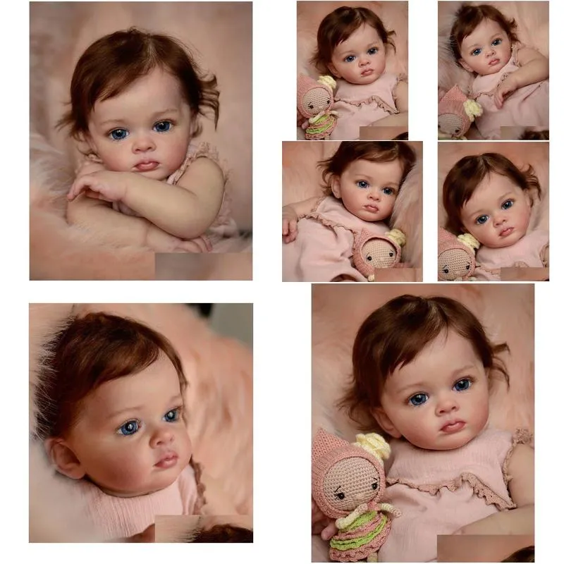 npk 60cm finished reborn toddler girl doll tutti hand paint high quality 3d skin multiple layers painting visible veins 220505