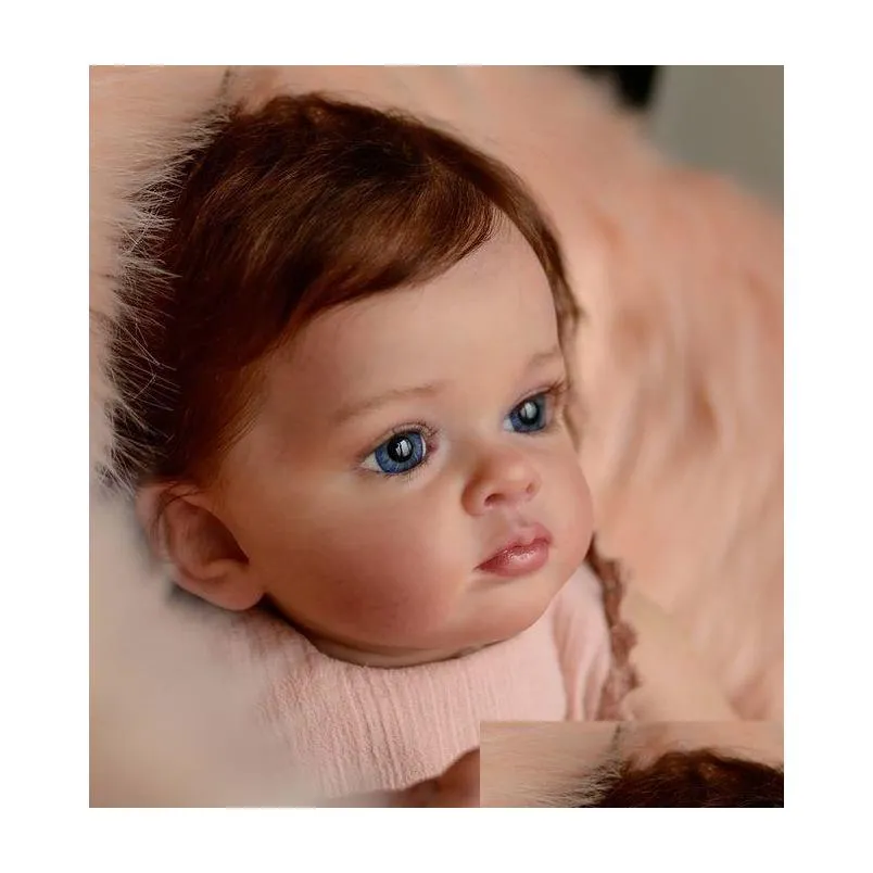 npk 60cm finished reborn toddler girl doll tutti hand paint high quality 3d skin multiple layers painting visible veins 220505