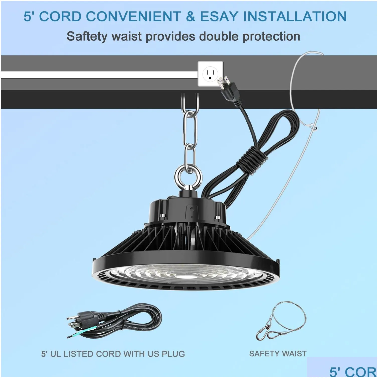 etl dlc 5000k ufo led high bay light 240w 200w 150w led shop lights highbay lamp industrial warehouse lighting fixtures