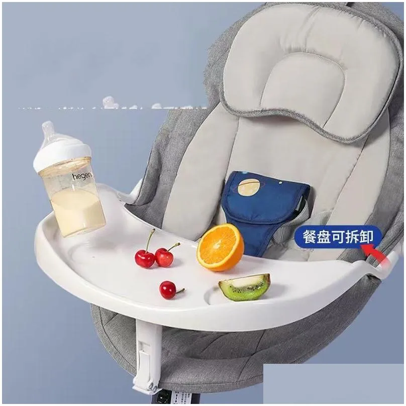 baby strollers with car seat sleeping comfort chair newborn cradle adjustable backrest kids stroller with dinner plate 287 e3