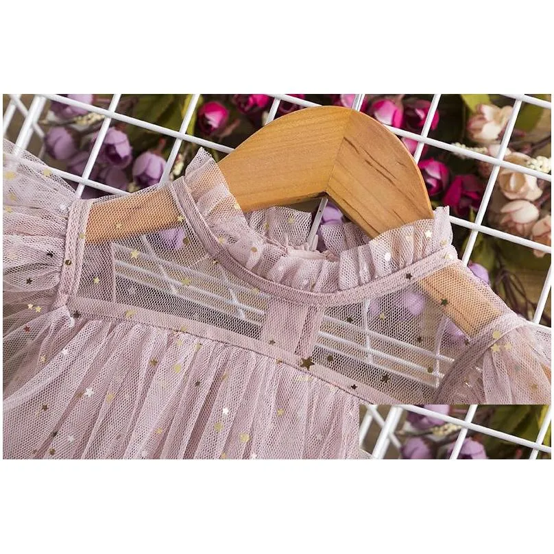 girls princess mesh layers cake dresses for kids sequin elegant party tutu prom wedding