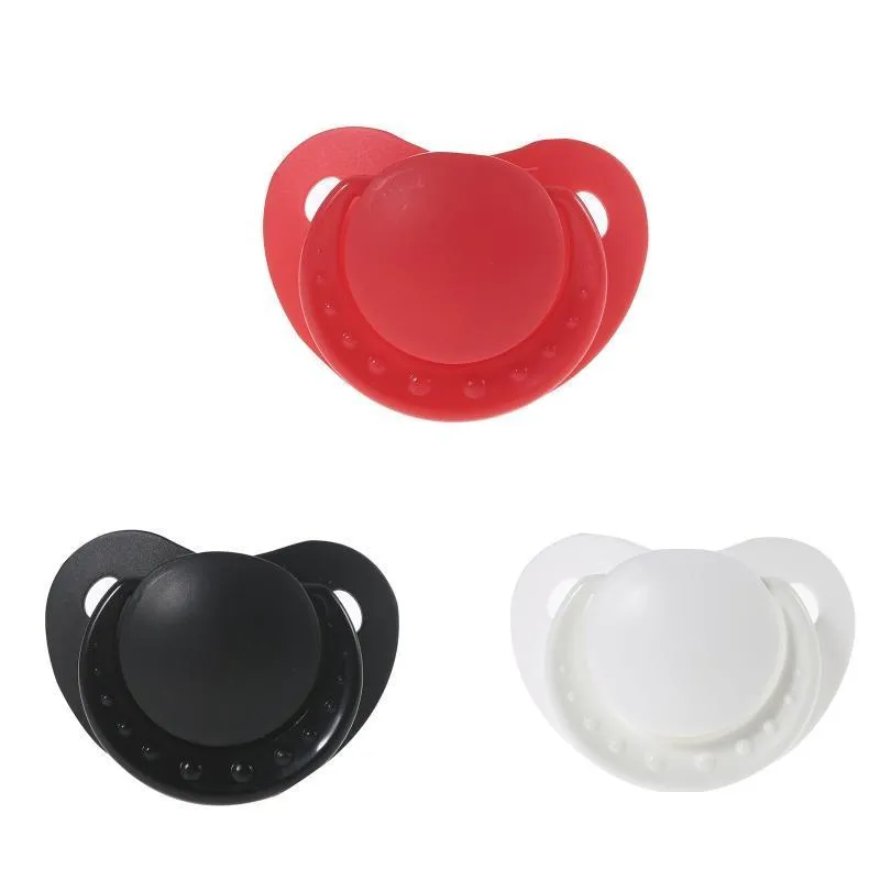 pacifiers food grade silicone adult pacifier dummy big size nipple widebore soft safety teether toyspacifiers