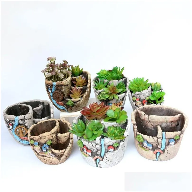 garden fleshy flower pot green planting microview flowerpot creative eco friendly selling with various pattern 10 98wt j1