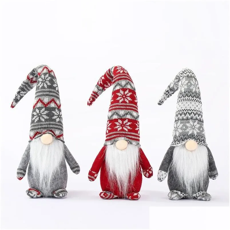 festive party supplies christmas plush toy faceless doll european style christmas gnomes dolls xmas gifts for men women 10 2wf d3