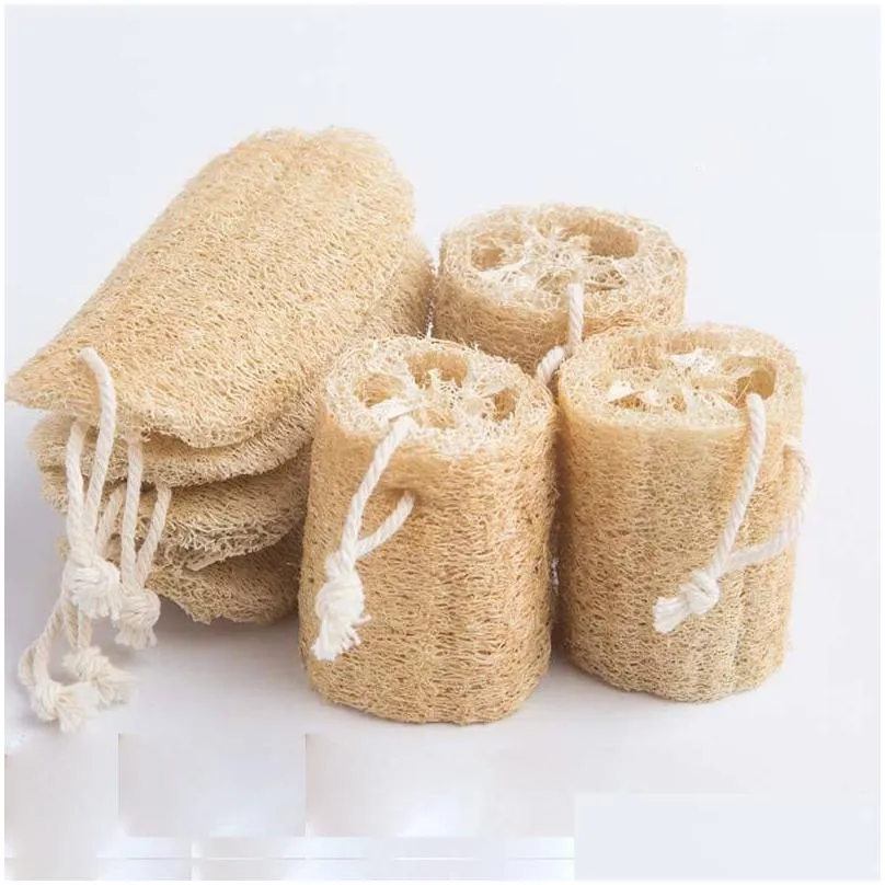 natural loofah luffa bath supplies environmental protection product clean exfoliate rub back soft loofah towel brush pot wash 12 p2