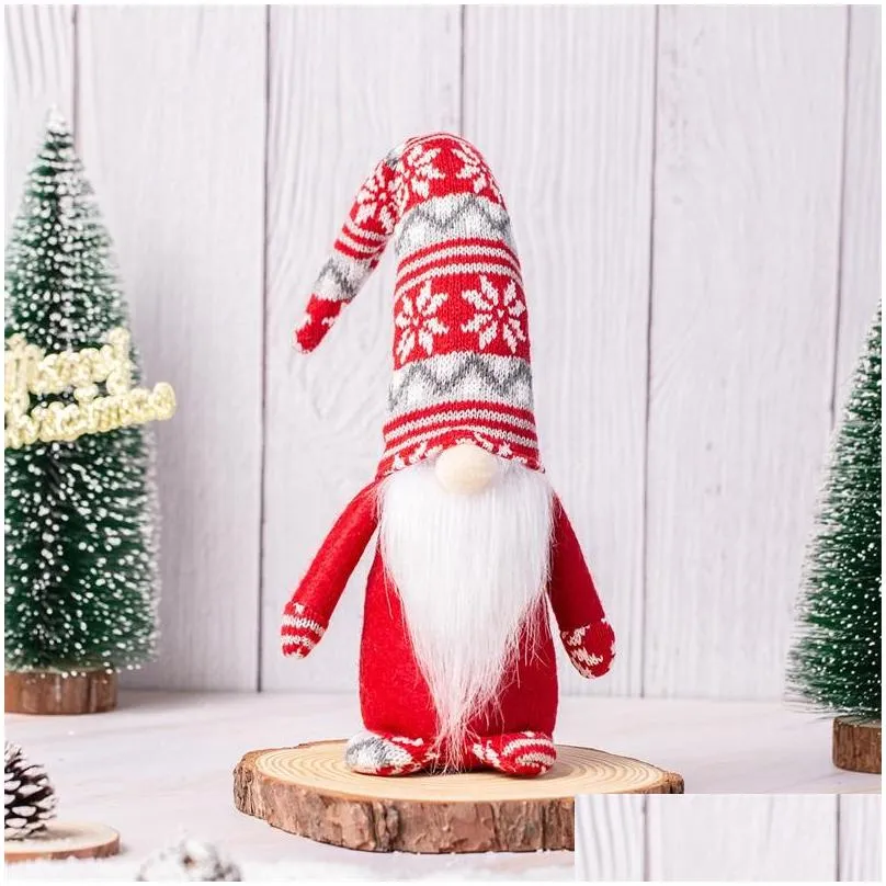 festive party supplies christmas plush toy faceless doll european style christmas gnomes dolls xmas gifts for men women 10 2wf d3