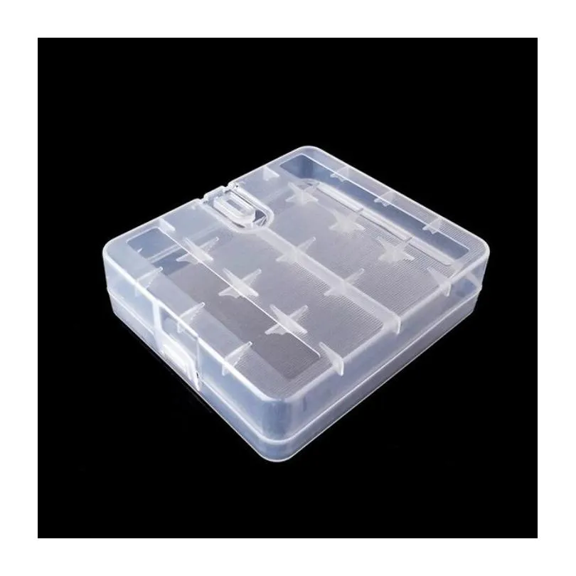 battery case boxes holder storage container plastic portable cases fit 4x18650 or 4x18350 cr123a 16340 batteries
