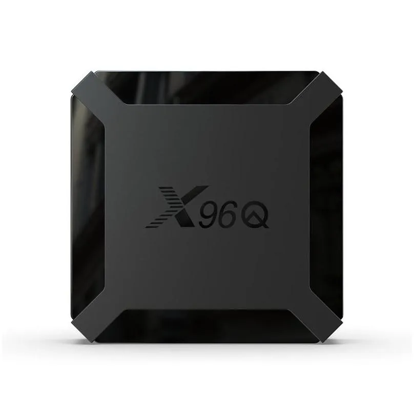 x96q tv box android 10.0 2gb ram 16gb allwinner h313 quad core support 4k set topbox media player