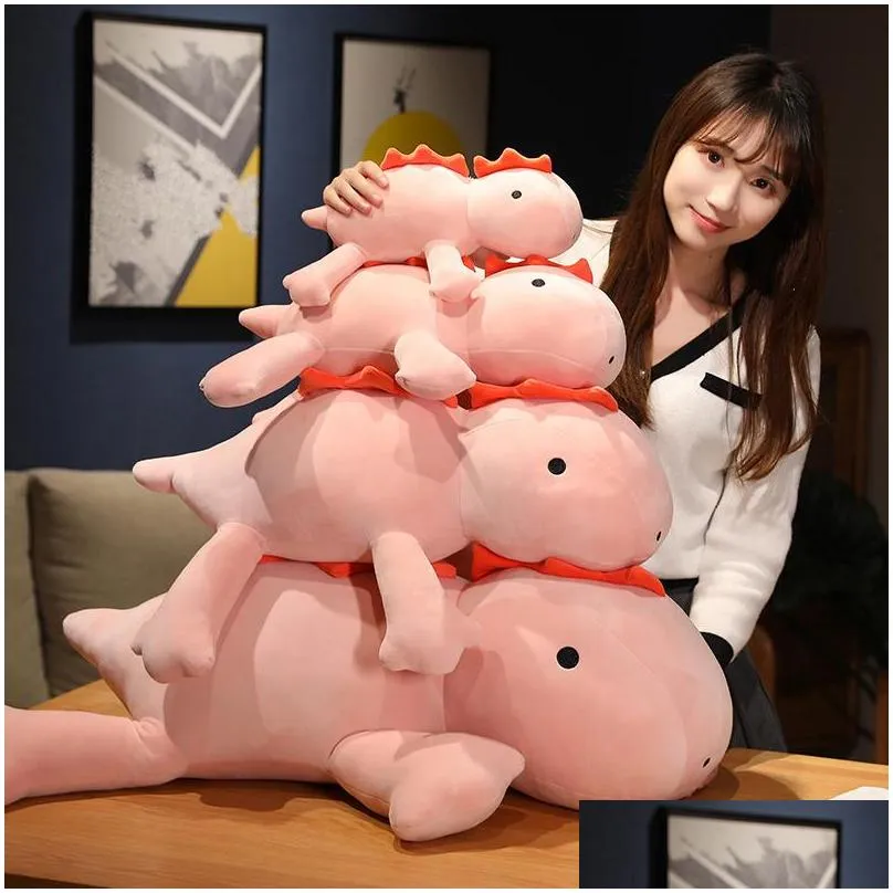 dinosaur weighted plush toys cute soft stuffed animals plushies kawaii dino sleep pillow baby anime doll birthday gift for kids 220629