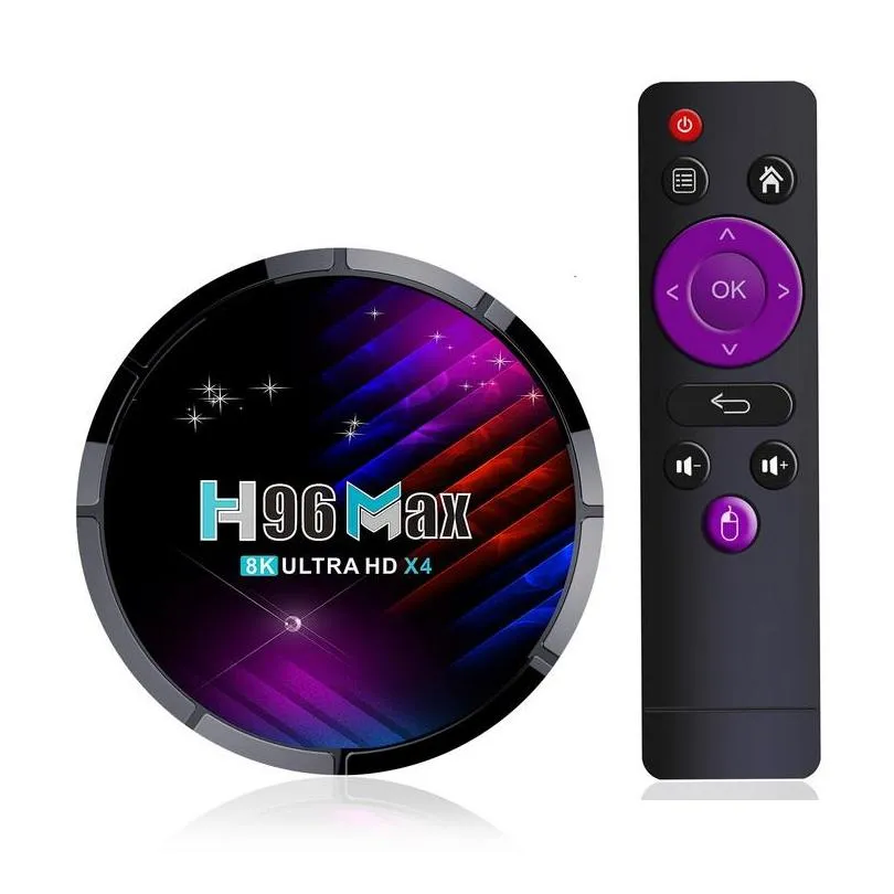 h96 max x4 android tv box android 11 amlogic s905x4 4g 32g 4k 1080p 3d video media player 2.4g 5g wifi set topbox new arrivals