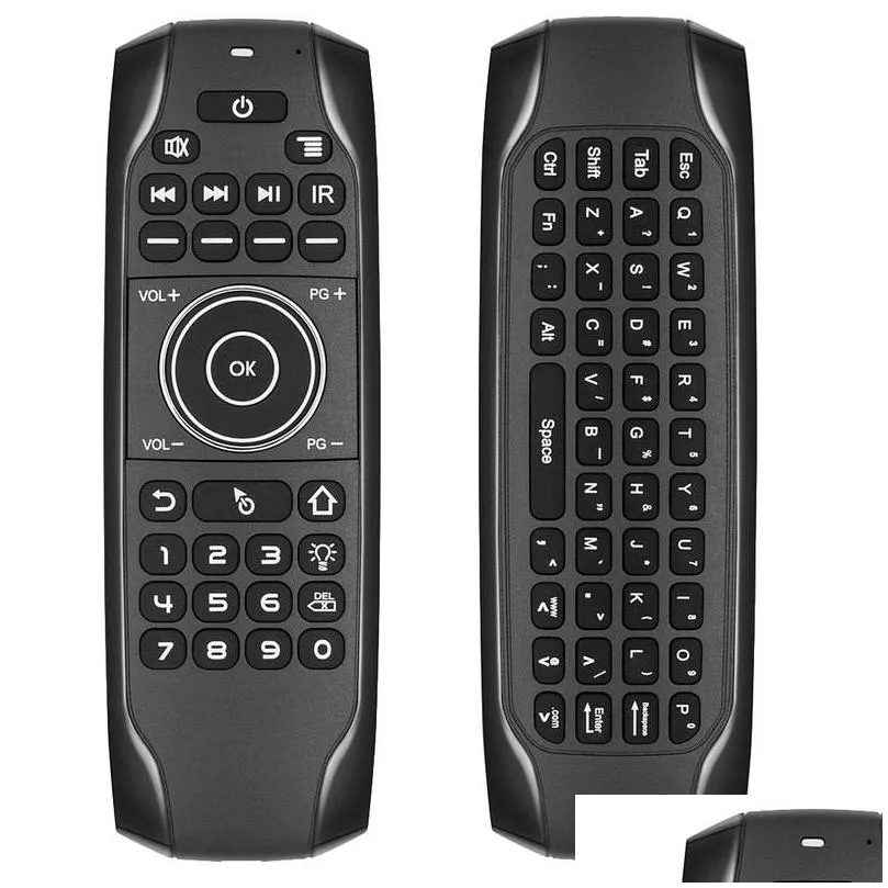 g7bts bluetooth 5.0 remote controlers wireless keyboard gyroscope backlit ir learning air mouse for smart tv box laptop tablet