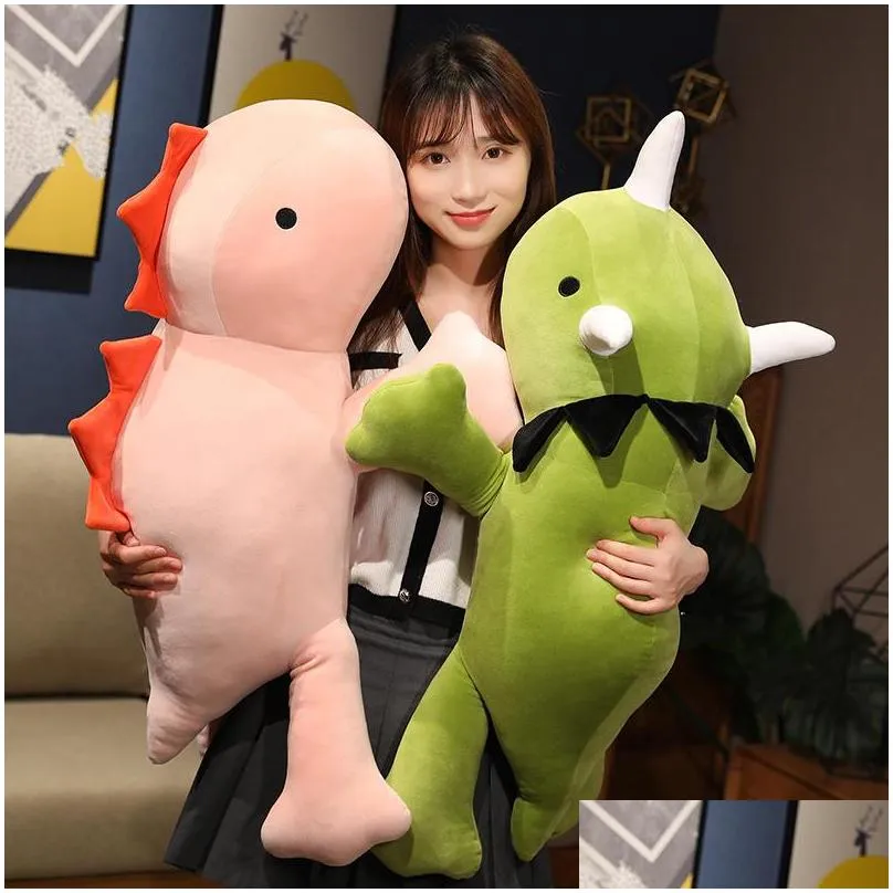 dinosaur weighted plush toys cute soft stuffed animals plushies kawaii dino sleep pillow baby anime doll birthday gift for kids 220629