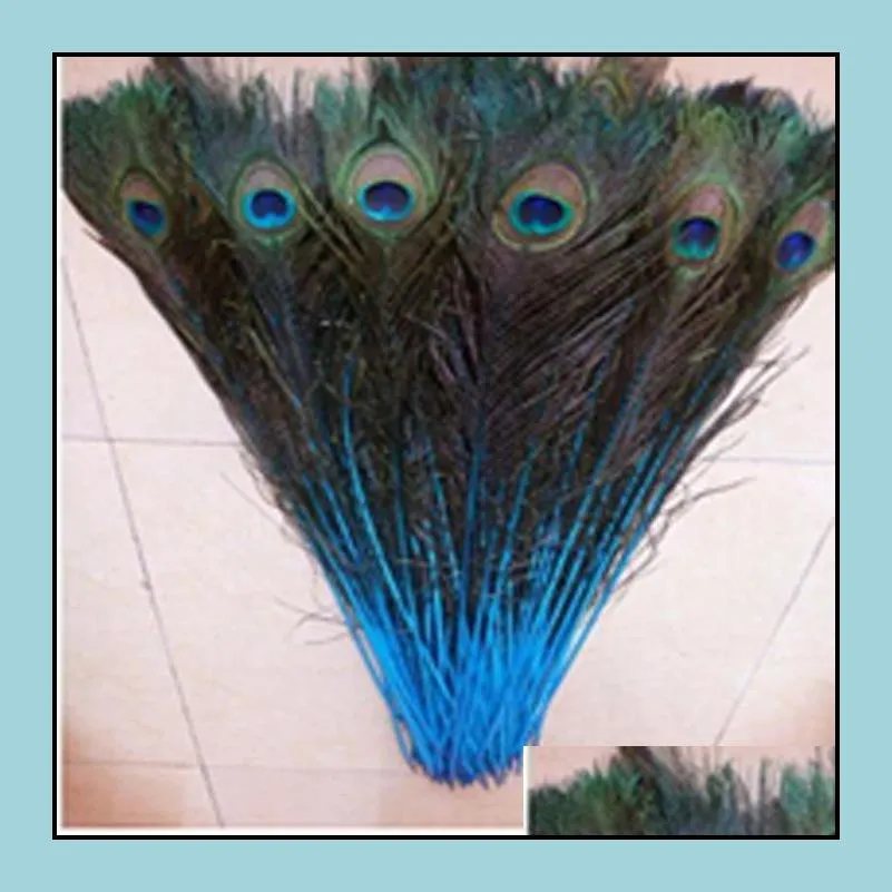 100 pcs high quality 7080cm 2832inches peacock feathers u pick color230w