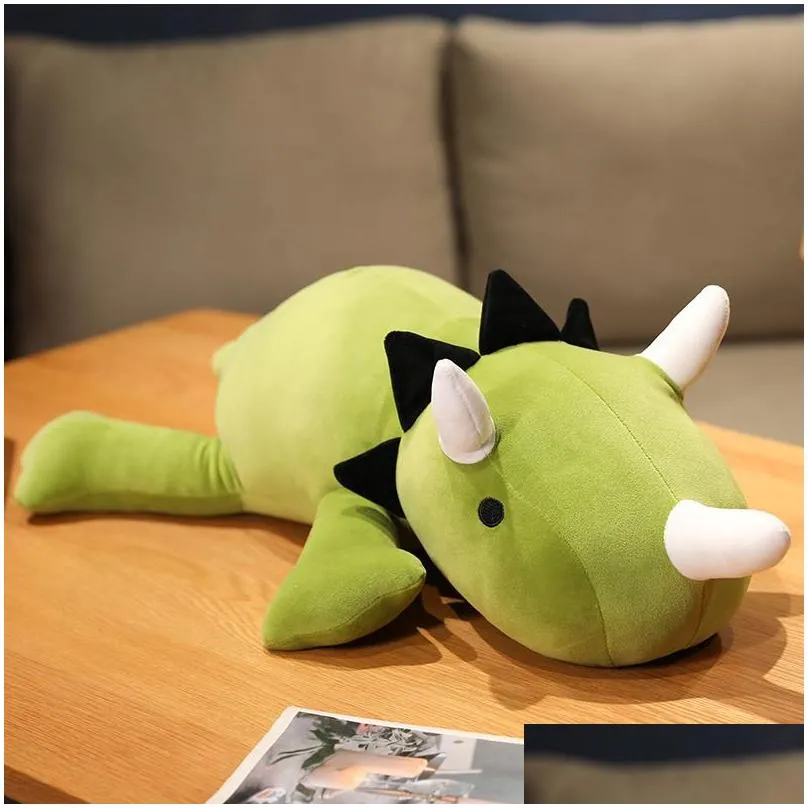 dinosaur weighted plush toys cute soft stuffed animals plushies kawaii dino sleep pillow baby anime doll birthday gift for kids 220629