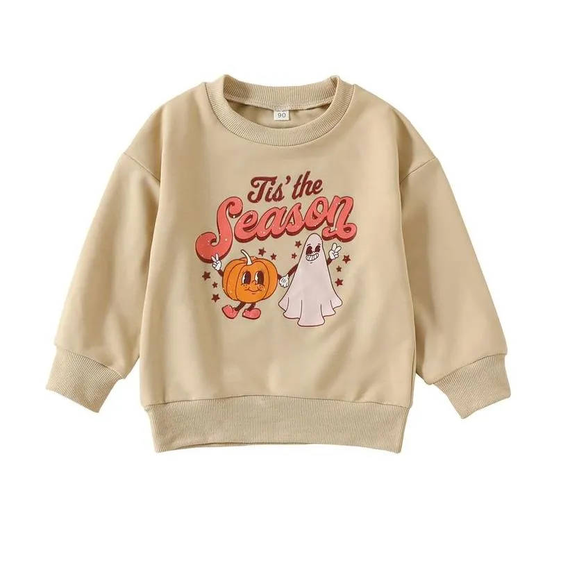 pullover 0830 lioraitiin 05years toddler baby girl boy autumn halloween clothing long sleeve cartoon pumpkin printed sweatshirt