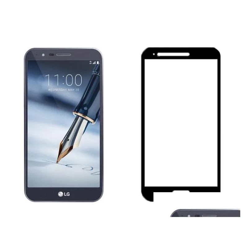 full cover tempered glass screen protector for j7 prime 2017 lg aristo 2 k20 plus stylo 3  max xl n9560 with oppbag