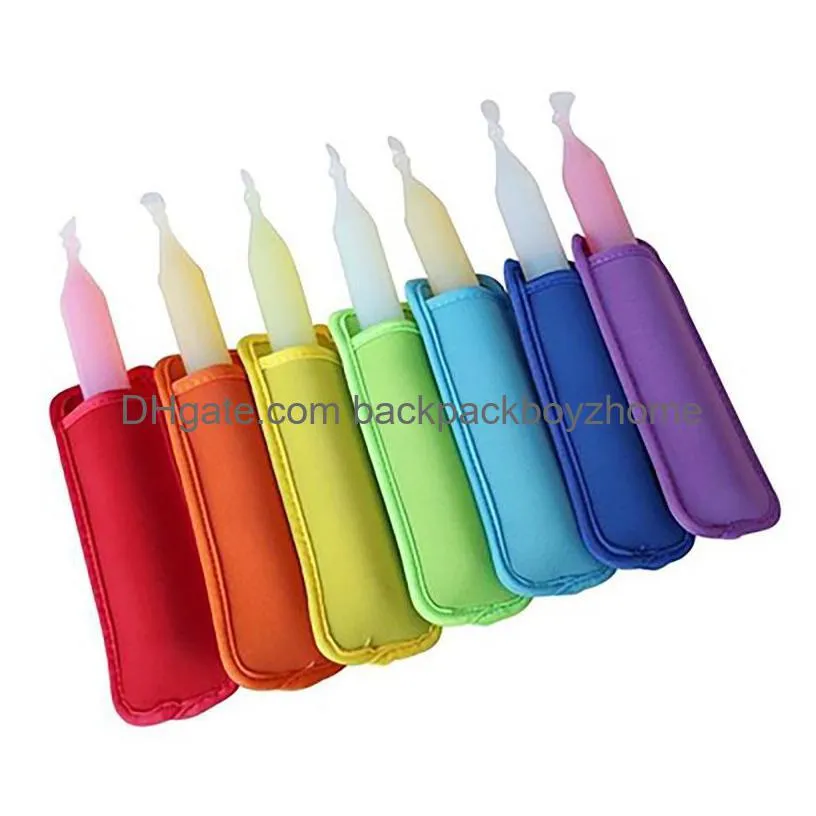 storage bags reusable popsicle antizing sleeves childrens cover neoprene protector cove