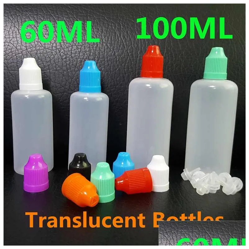 plastic bottle e cig 5ml 10ml 15ml 20ml 30ml 50ml 60ml 100ml 120ml pe soft translucent needle dropper for vaper electronic cigarette oil liquid juices storage