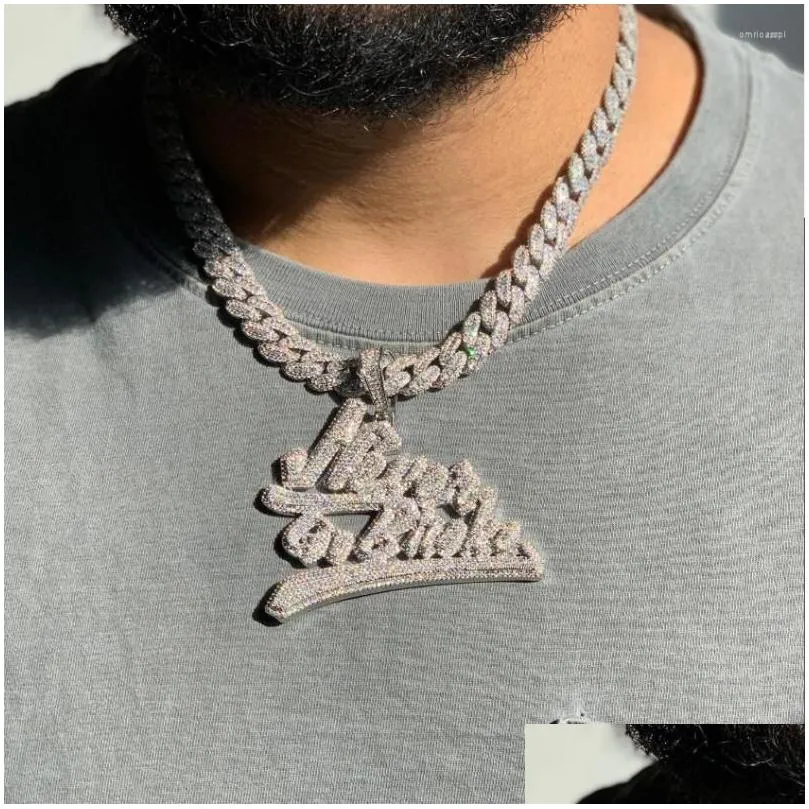 choker hip hop letter never go broke pendant full paved 5a cubic zirconia cz mens rock punk iced out jewelry necklace