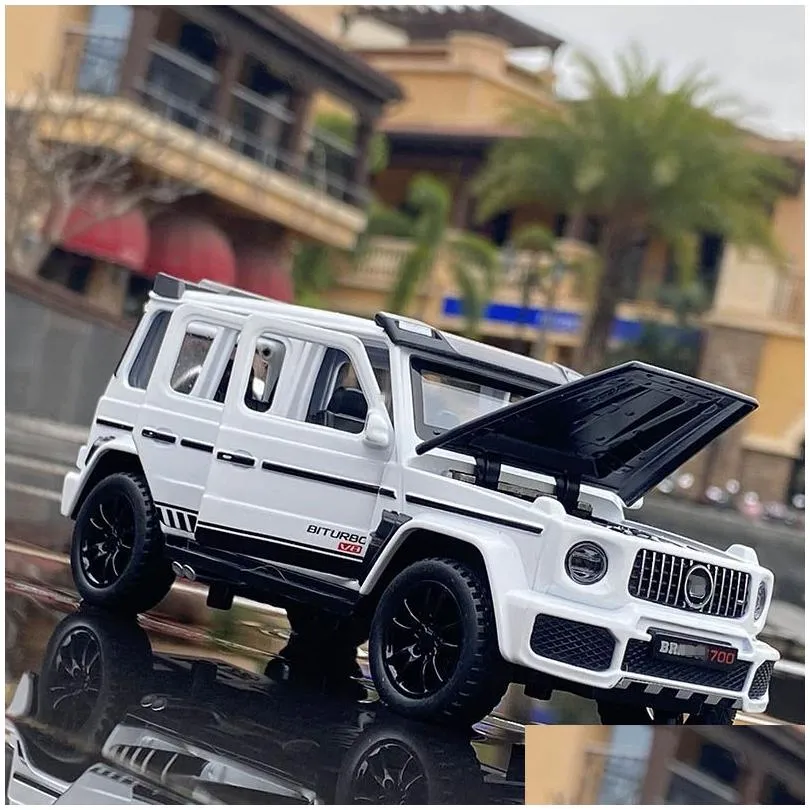 diecast model car 1/32 g700 g65 suv alloy car model diecast simulation metal toy offroad vehicles car model sound light collection childrens gift