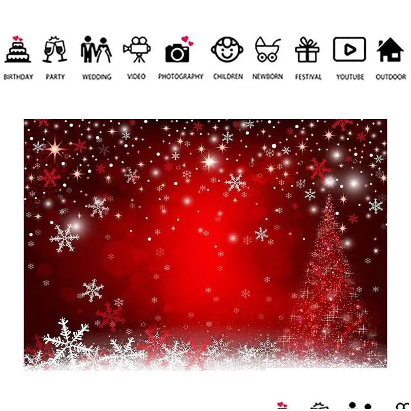 party decoration christmas backdrop birthday pography background for po studio pophone red children