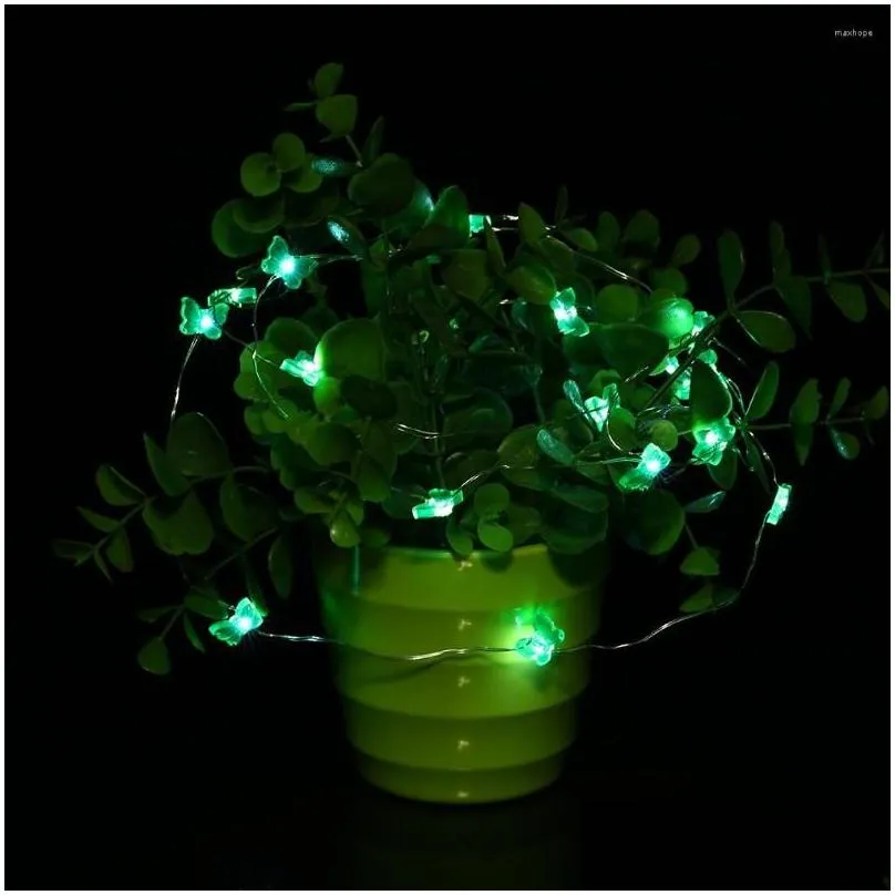 strings 5m 50led 3 battery box power butterfly shape home string light party