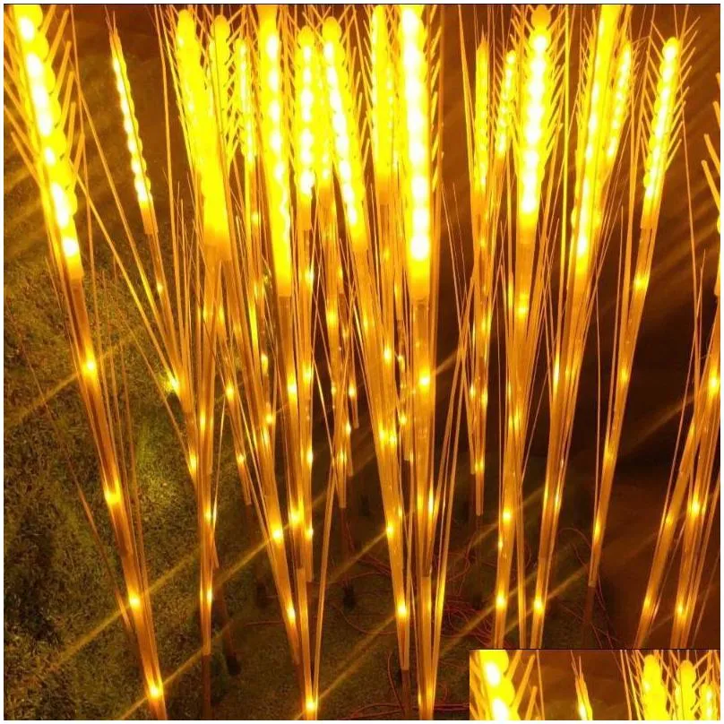 lawn lamps 10/15pcs outdoor waterproof led wheat ear light simulation lamp garden decoration lights landscape