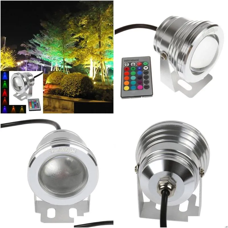 lawn lamps 10w 12v led underwater fishing light ip68 waterproof fountain swimming pool spa outdoor landscape lighting