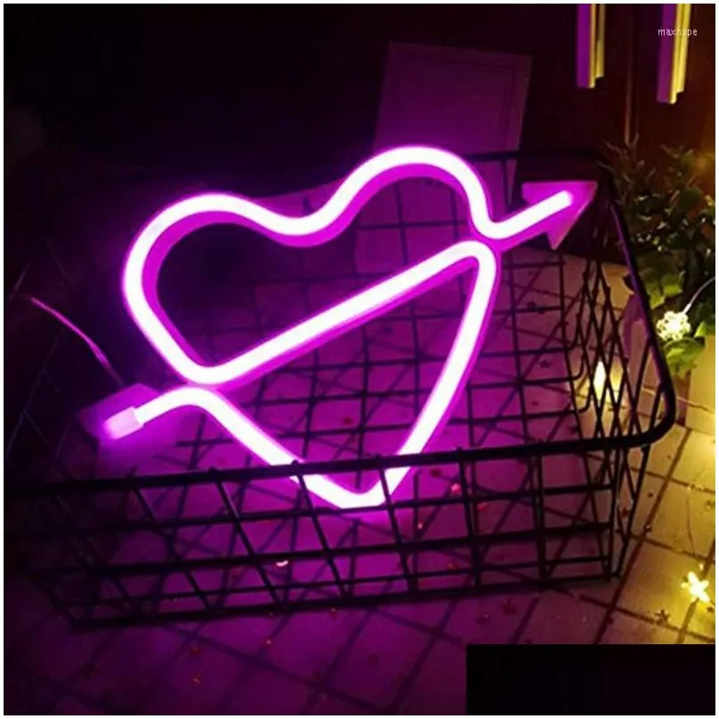 strings love neon signs led lights usb/battery up for bedroom birthday wedding party home wall decor