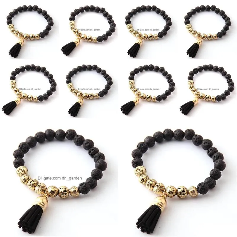  shipping fashion energy bracelets beautiful black tassel black lave bracelet bangle