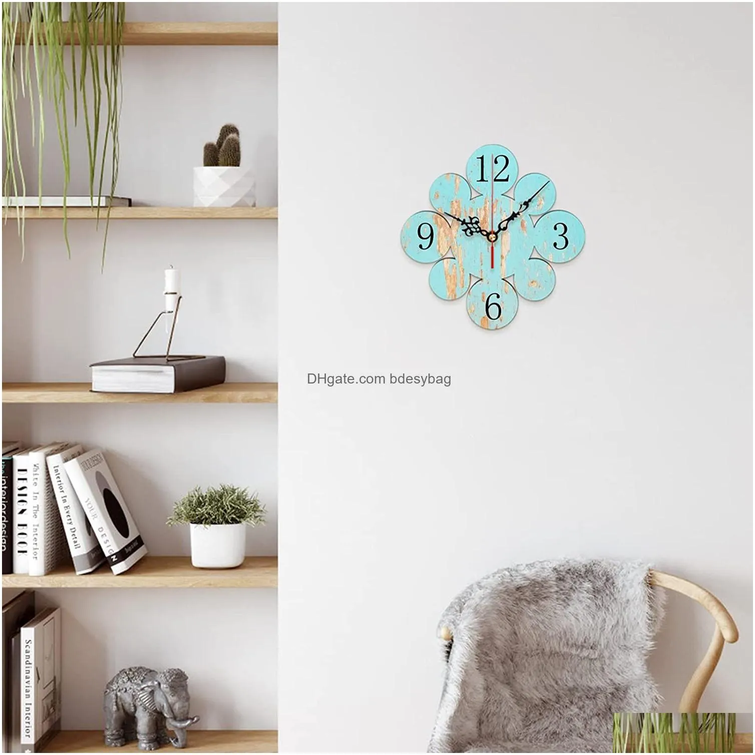 Sublimation wall clock battery operated 12 inch quiet MDF Silent NonTicking Decorative Clock Blanks for Bedroom Living room