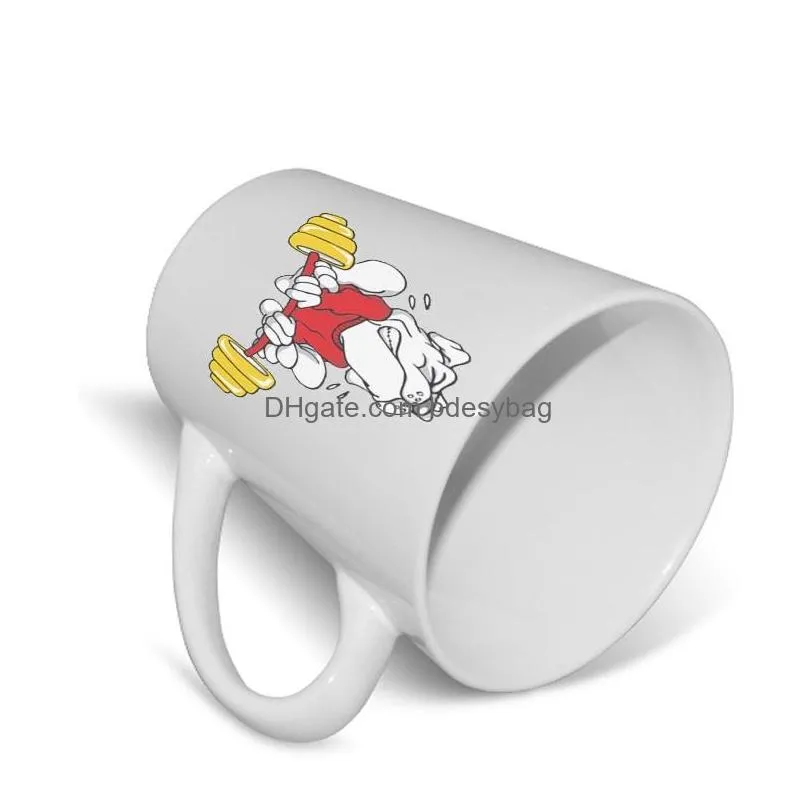 12oz Sublimation Blank Grande Mug With Handle White Mugs for Coffee Tea Milk Conic Ceramic Cup Blanks