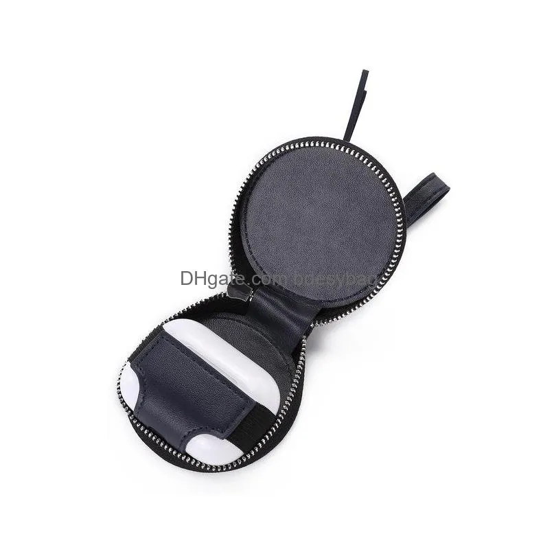 Sublimation  Pro case Blanks with lanyard universal Blank PU Leather bag for  Earbuds 1 2 3 4 SD cards key USB cables