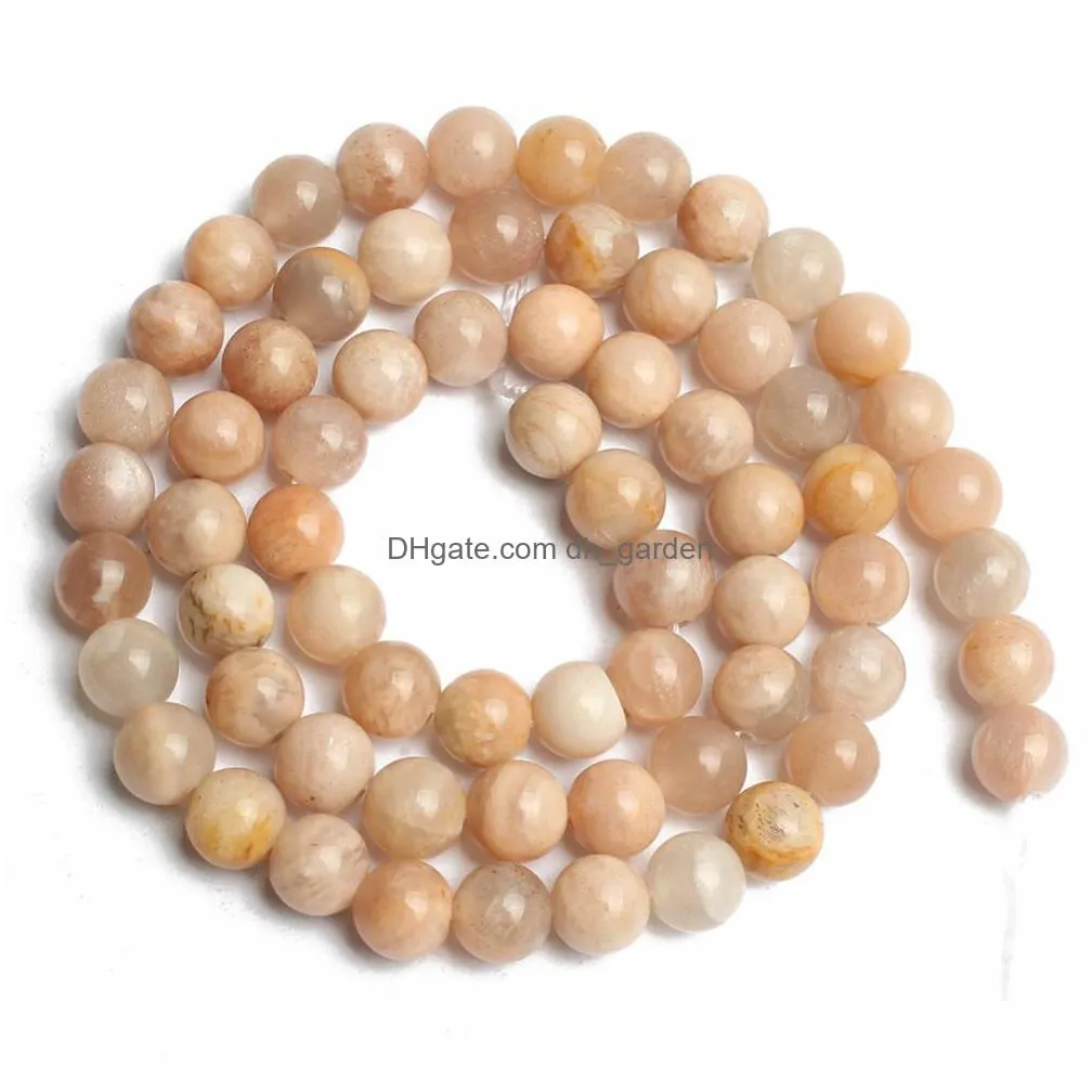 8mm pick size4 .6.8 .10mm natural pretty sun stone round loose beads 15.5/strand for jewelry making