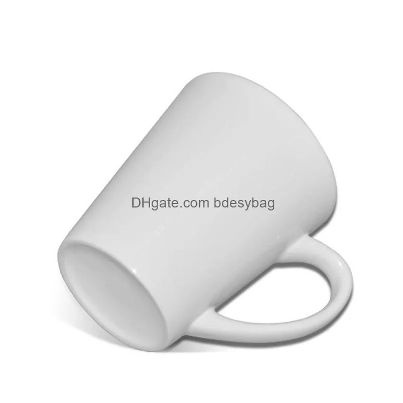 12oz Sublimation Blank Grande Mug With Handle White Mugs for Coffee Tea Milk Conic Ceramic Cup Blanks