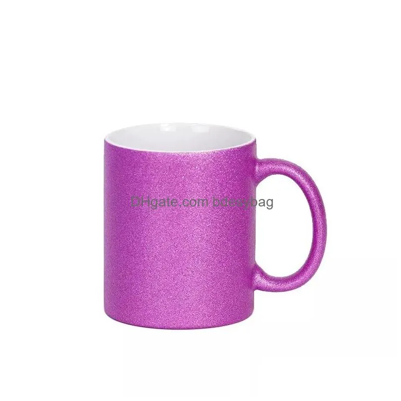 Sublimation Mugs Blanks 11oz Coffee Mug High Grade Coated Ceramic Mugs ready to be Personalized and Customized gold silver pink