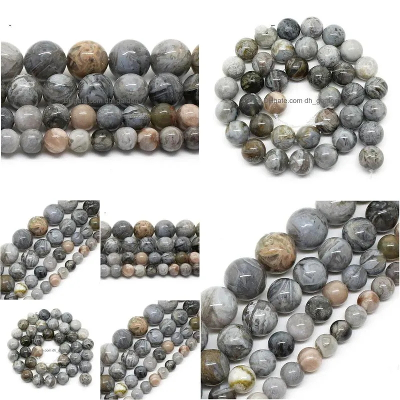 natural bamboo agata onyx round loose beads for jewelry making 15.5inch/strand pick size 6/8/10/12mm diy bracelet