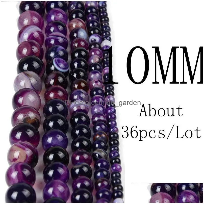 4 6 8 10mm natural stone beads black lava tiger eye bulk loose stone beads for diy making bracelet necklace jewelry
