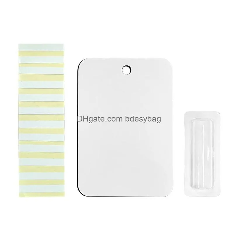 Sublimation MDF Blank Cash Card Holder Balm Pouches with Adhesive Money Clear Chapstick Lip Cash Pouch for gift