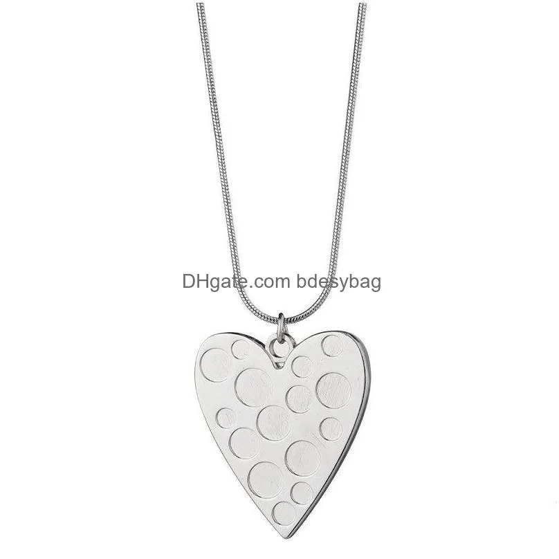 Sublimation blanks necklace bezel pendant trays Photo Blank Heart shape DIY necklaces with chain for Women Jewelry Making