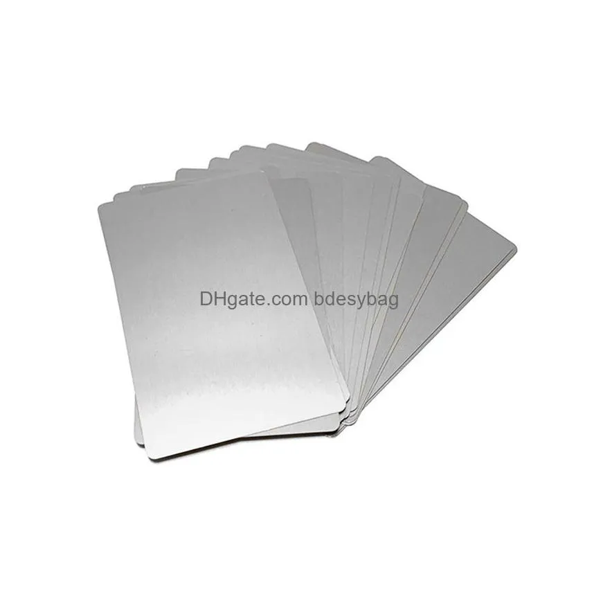 Wholesale Customizable 0.45mm Thick Sublimation Card Blanks Metal
