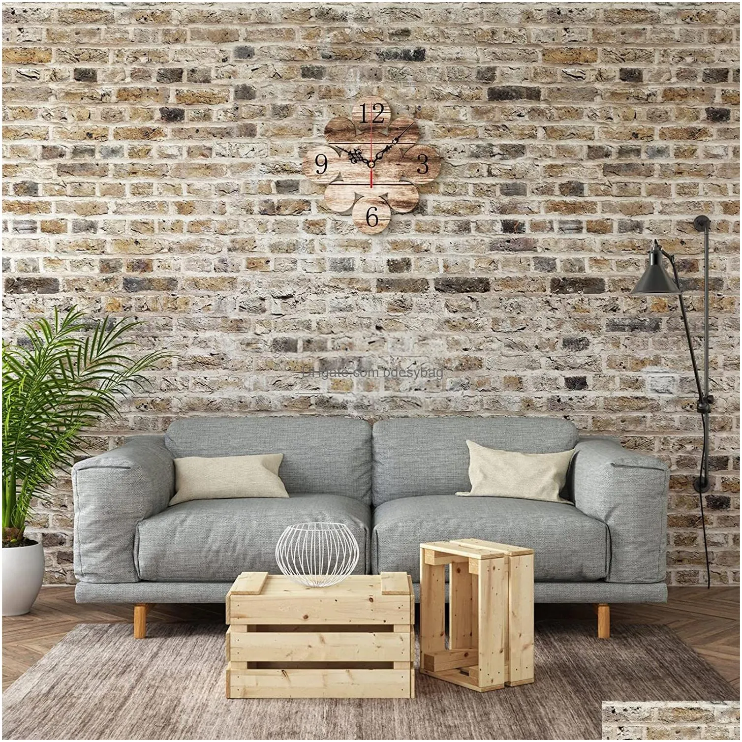 Sublimation wall clock battery operated 12 inch quiet MDF Silent NonTicking Decorative Clock Blanks for Bedroom Living room