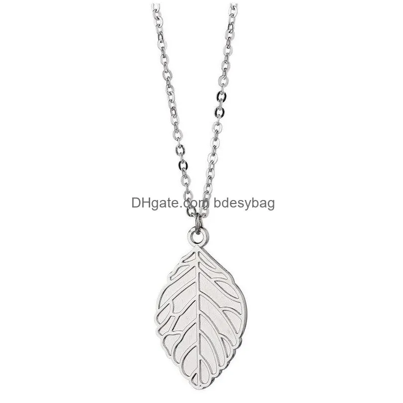 Sublimation blank necklace bezel pendant trays Custom Photo Blanks Printable leaf shape for Women Jewelry Making DIY necklaces with